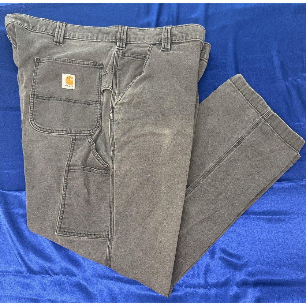 Carhartt Rugged Flex Loose Fit Canvas Utility Men's Work Pants 42x30 Gray / Grey